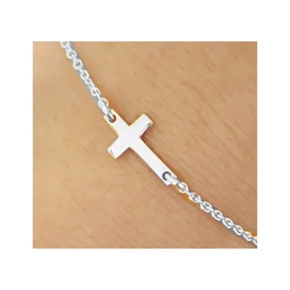 Silver Cross Bracelet - NWT - Picture 3 of 4